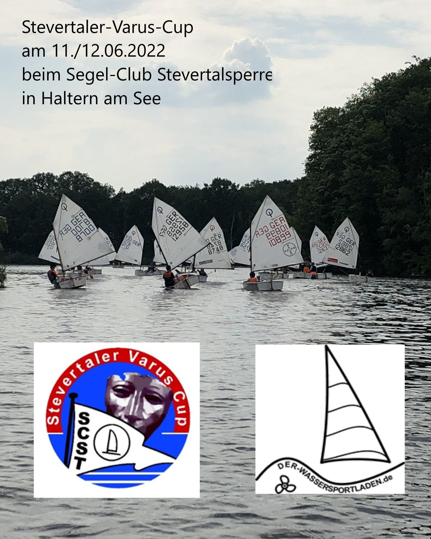 Noch 24 Tage bis zum Stevertaler Varus Cup – die Opti B+C Regatta beim Segel-Club Stevertalsperre in Haltern am See. Details zur Regatta und Anmeldung unter: https://www.manage2sail.com/de-DE/event/SVC2022#!/
